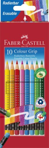 Faber-Castell Eraseable Colour Pencils Grip Set of 10 10 Count (Pack of 1) - Picture 1 of 5