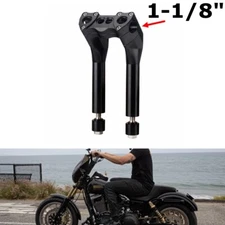 For Harley Dyna Softail Street Bob Fat Boy Fat Bob 1-1/8" Handlebar Riser Kit