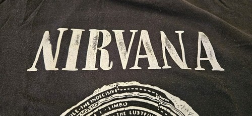Vintage Nirvana Vestibule Gates of Hell Sub Pop Label T Shirt - Picture 9 of 12
