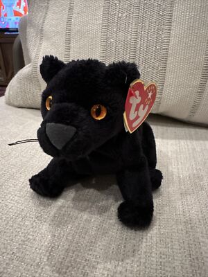 TY Beanie Baby - MIDNIGHT the Black Panther - MWMTs - Dec 23, 2000 (5th gen Tag)