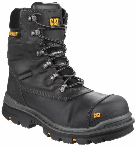 Caterpillar Nero Premier Impermeabile Stivali di sicurezza | eBay
