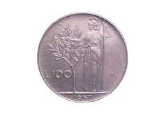 1957-R ITALIA 100 LIRE KM# 96,1 - MONETA DA COLLEZIONE CIR MOLTO BELLA!-c3324xux