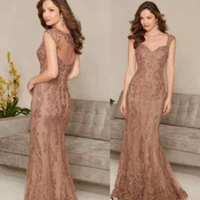 Lace Appliques Mermaid Mother of the Bride Dresses 2024 Plus Size Floor Length