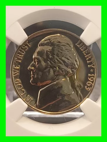 1963 NGC PF67 Jefferson Nickel 5c - Proof High Grade! 