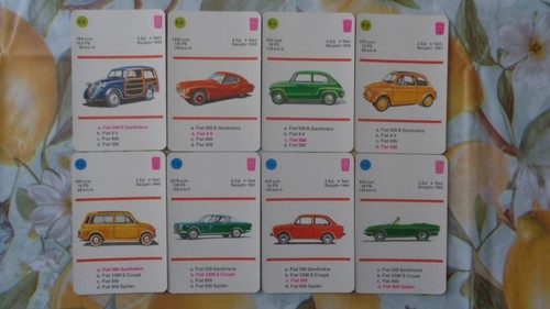 Quartett Auto Fiat Ausgabe 1969 - 第 3/5 張圖片