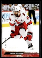 2022-23 Upper Deck Clear Cut Exclusives Jordan Martinook Carolina Hurricanes