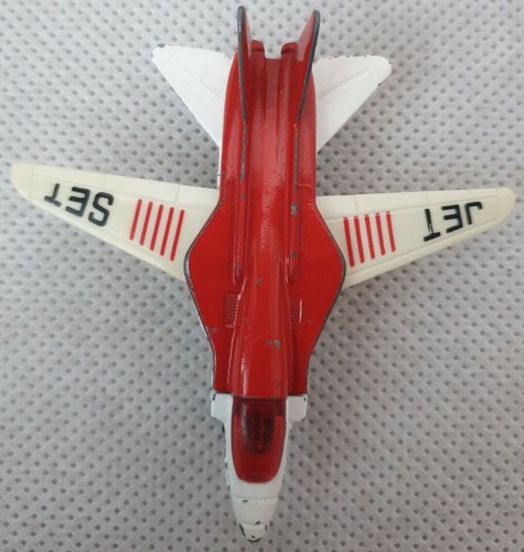 VINTAGE MATCHBOX SERIES 75, No.27 SWING WING RED & WHITE PLANE 1981 - Picture 7 of 12