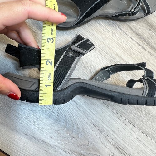Teva Sandals Womens 9 Verra Ankle Straps Black Hook & Loop Comfort 1006263 - Picture 10 of 10