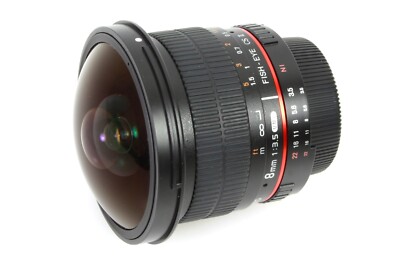 Samyang f3.5 8mm Ultra Wide-Angle Fisheye Lens for Nikon in Box | eBay
