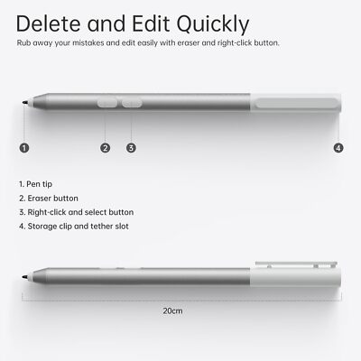 Microsoft Surface Pen for Surface Platinum Model 1896 (Bulk