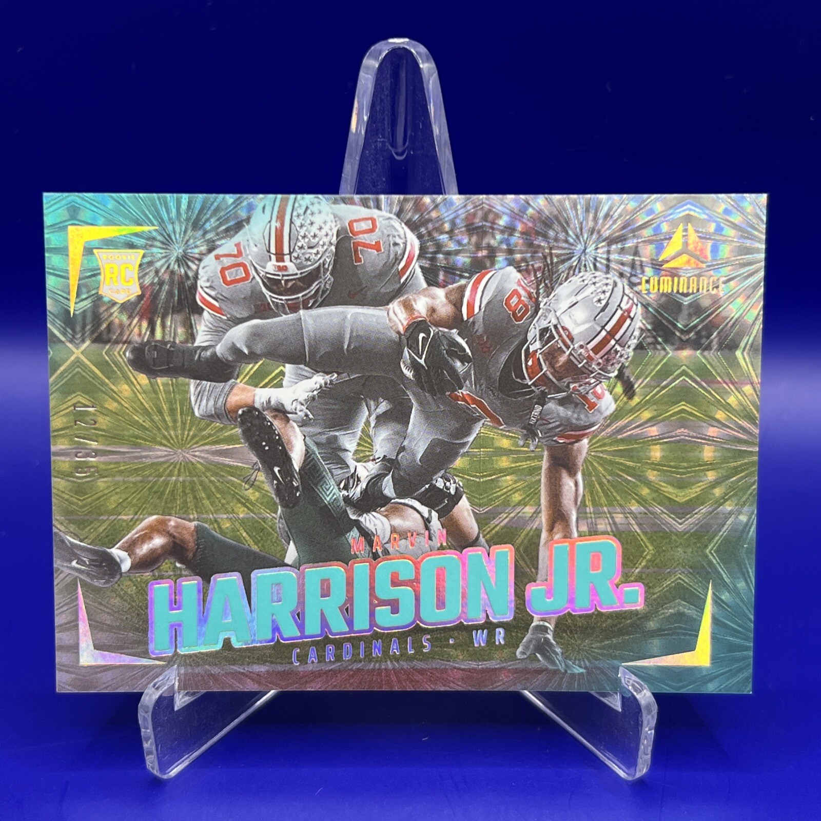 2024 Luminance Marvin Harrison Jr. Rookie Teal SP /35 #180 Arizona Cardinals