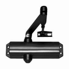 Assa Abloy chiudiporta aereo DC120-1 con fermo con braccio spingiporta Yale