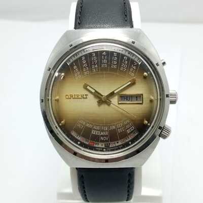 ORIENT Automatic Y469672-4A Day/Date Calendar World Time Vintage