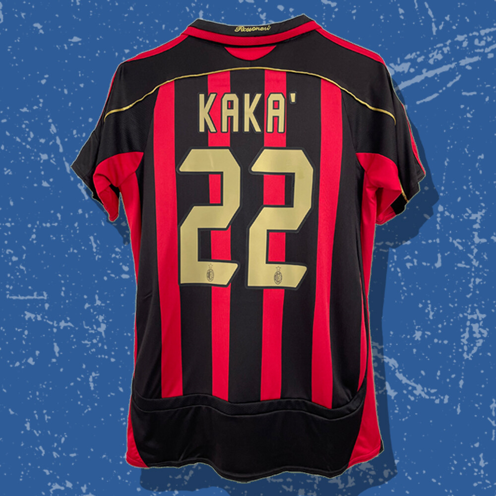 7SM1【adidas】ACミラン　KAKA 22番　ゲームシャツ　古着used 7SM1【adidas】ACミラン KAKA 22番 ゲームシャツ 古着used
