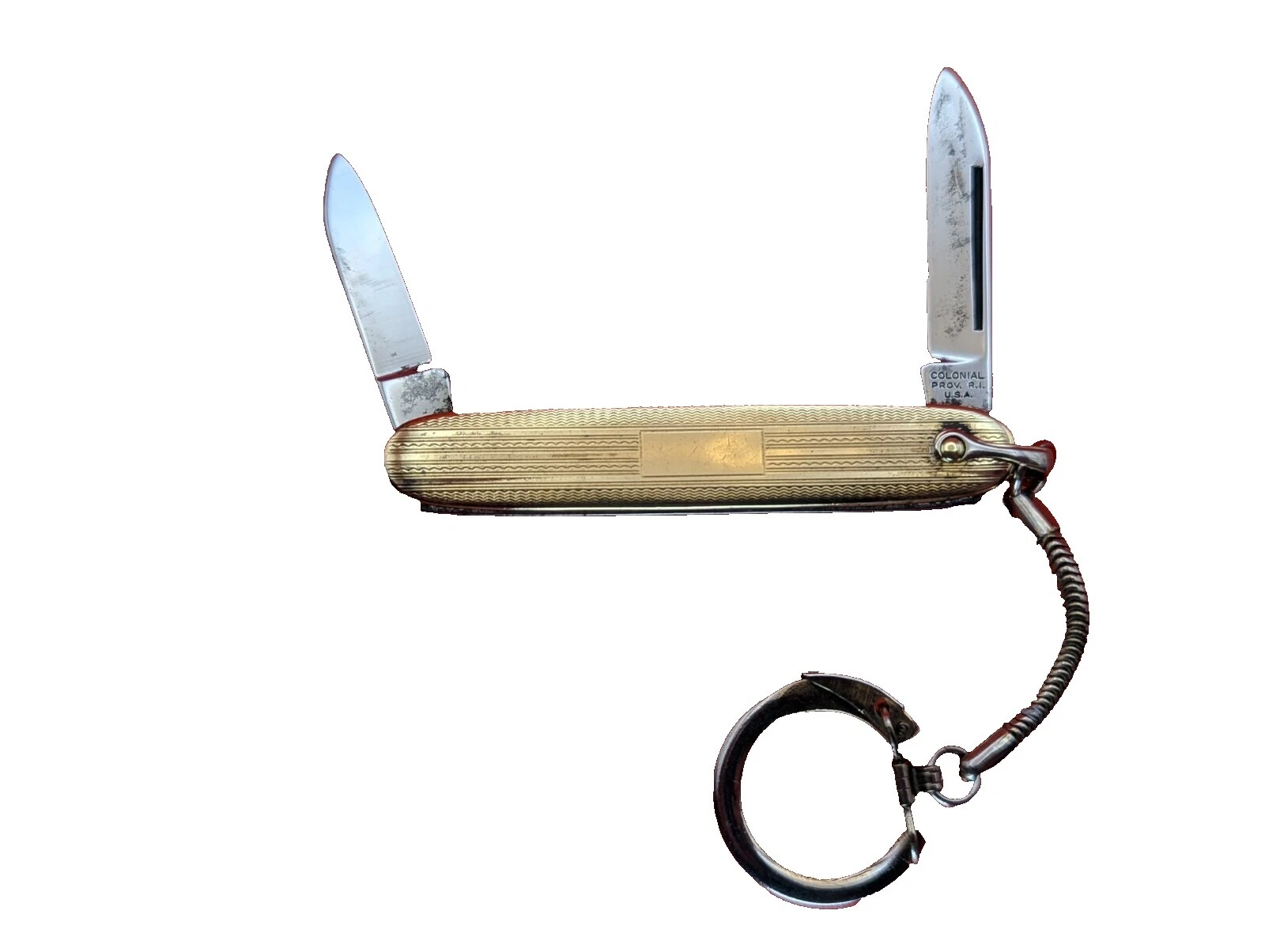 Navaja Mango de latón Colonial cuchillos plegables de colección