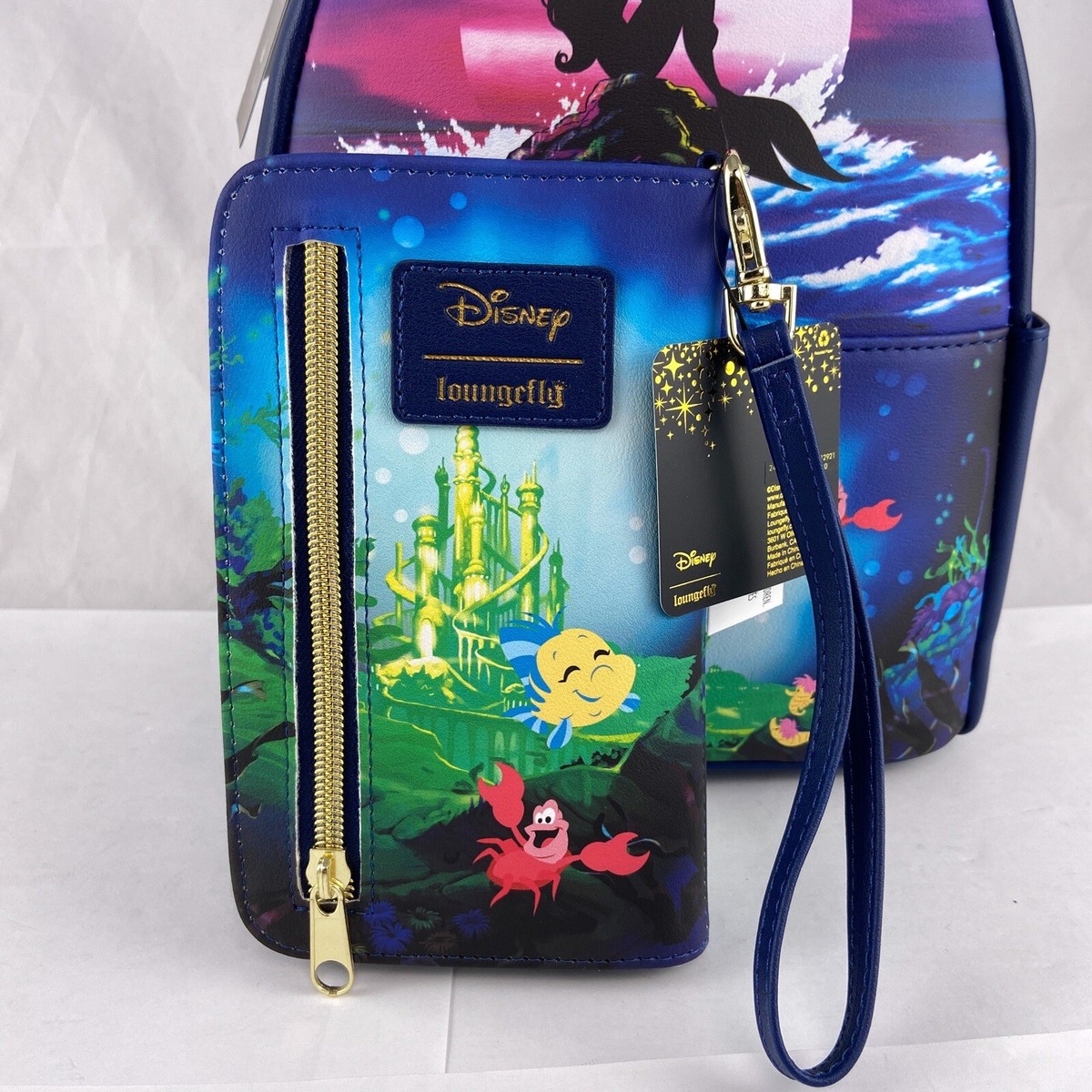 DISNEY- Loungefly Little Mermaid Silhouette Backpack Purse

Hard to find. Loungefly Disney The Little Mermaid 35th Anniversary Ariel  main image 2