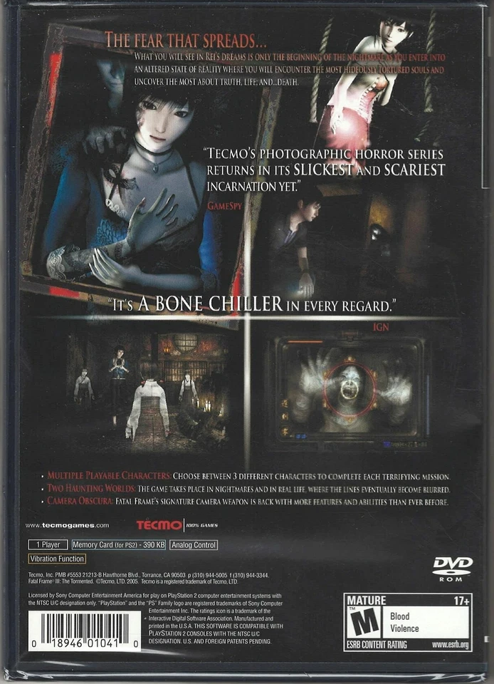 Fatal Frame III: The Tormented - PlayStation 2 - Image 2 of 2