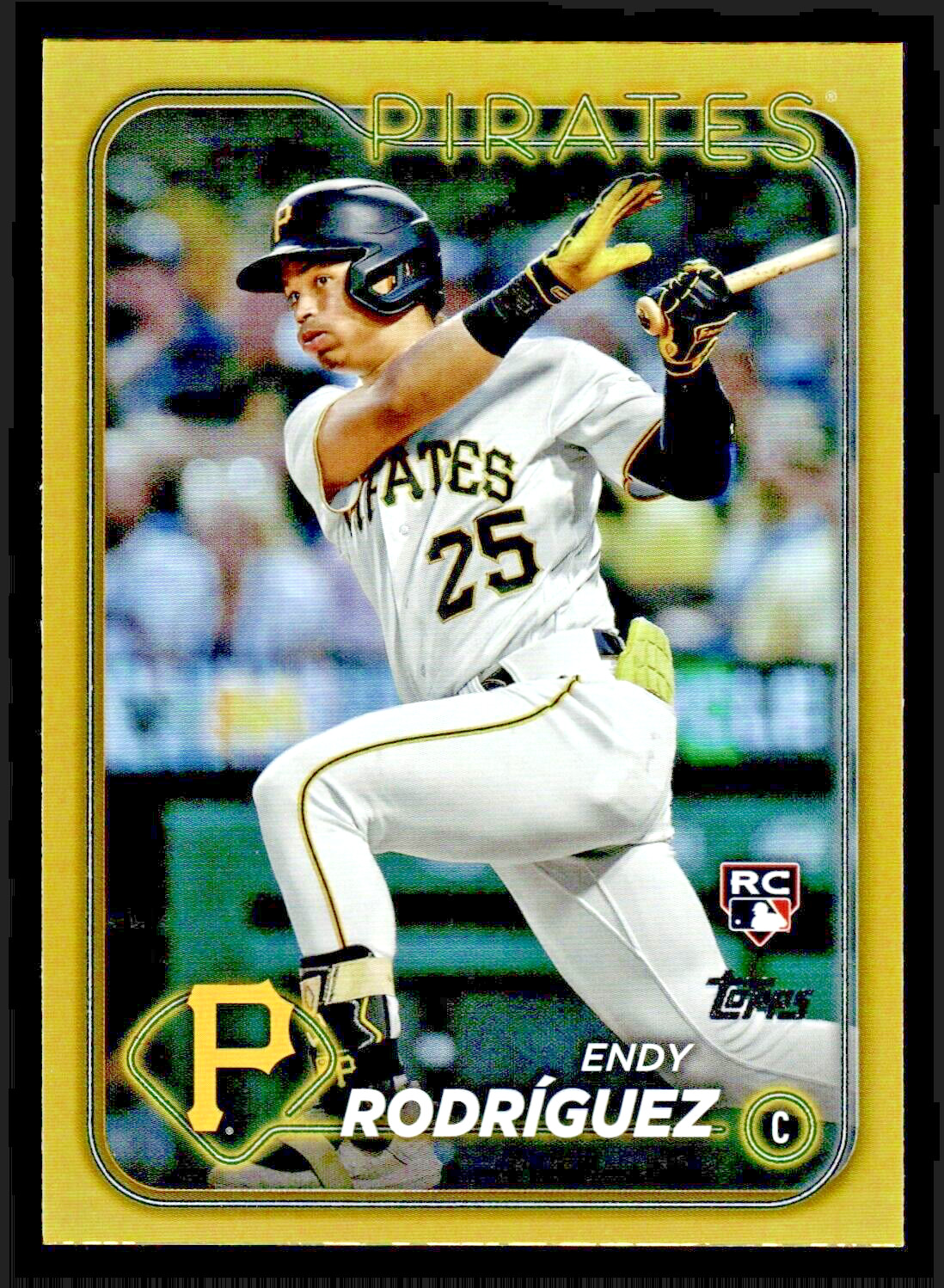 2024 Topps Endy Rodriguez Rookie Gold Foil #3 - Pittsburgh Pirates