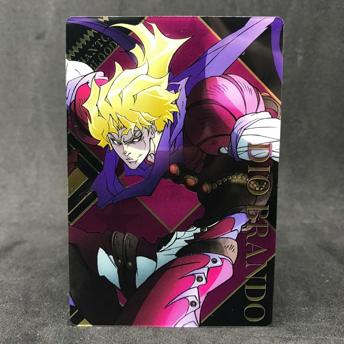 Jojo's Bizarre Adventure DIO BRANDO No.02 Japanese Metallic Card Anime