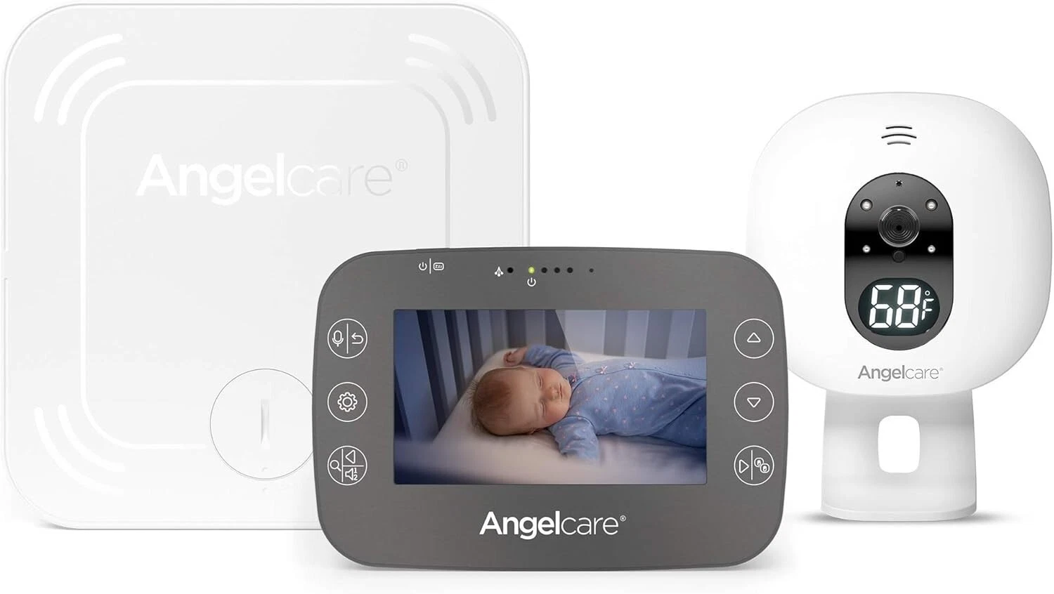Angelcare AC337 3 in 1 Baby Movement Monitor with Video White