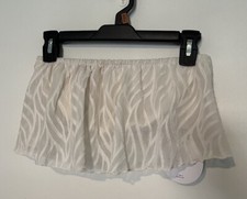 Shein Women’s White Zebra Striped Tube Top Size Small NWT New Sheer