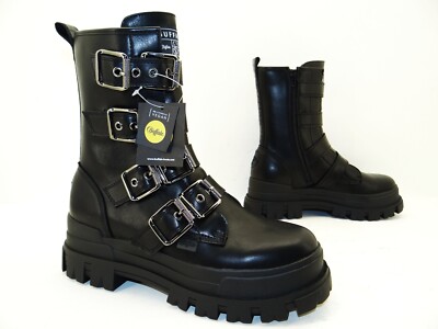 Buffalo Aspha Bike Cowboy Biker Stiefelette Boots Stiefel Herren Vegan  - Main Image