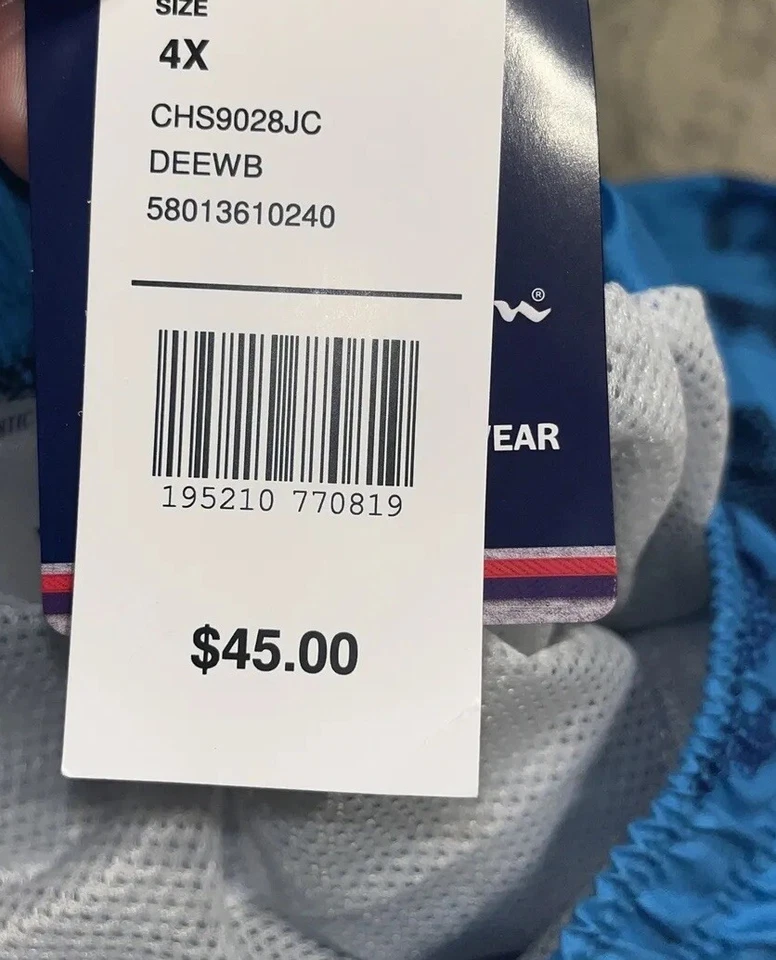 Nuevo Traje de baño Champion Cargo para hombre Pantalones cortos Azul Camuflaje Talla 4XL Foto 3 de 4