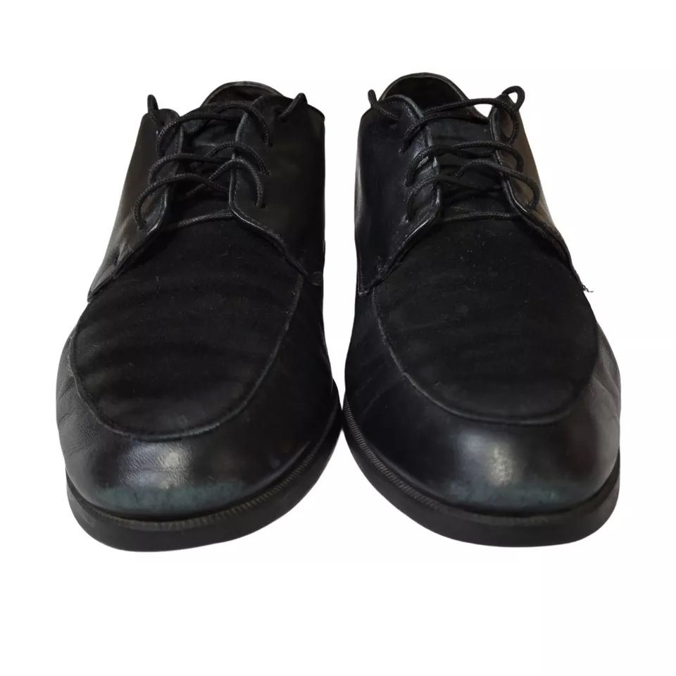 Zapatos de vestir Munro Sport Mujer 7 M Verona Cuero + Terciopelo Oxfords con cordones Negros Foto 4 de 4