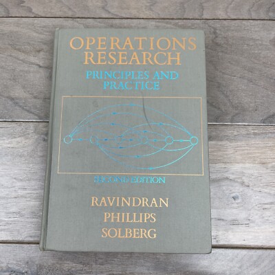 Hardcover Operations Research Principles and Practice Ravindran Phillip Solberg