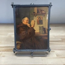 Antique Victorian Tri Fold Shaving Mirror 16” Long 8.5” Tall Mirrors