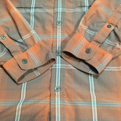 La chemise orange | Chemise habillée à manches longues