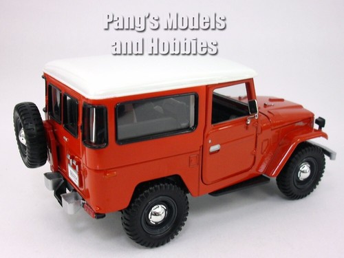 Toyota FJ40 Land Cruiser 1/24 Scale Diecast Metal Car Model - Red - Picture 5 of 6