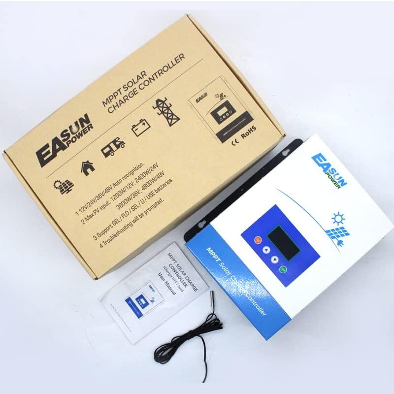 30-100A MPPT Solar Panel Charge Controller Battery Regulator 12V 24V 36V 48V LCD