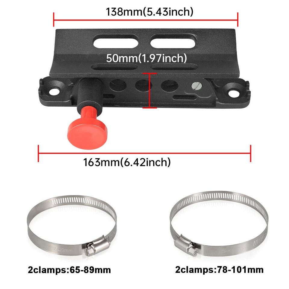 Suporte de montagem para extintor de incêndio ajustável para Jeep Wrangler 2007-2021 - Imagem 4 de 4