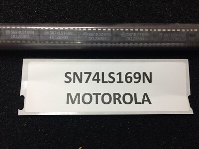 SN74LS169N MOTOROLA 74LS169N IC COUNTER UP/DOWN 4BIT BINARY 16PIN PDIP 10 PIECES