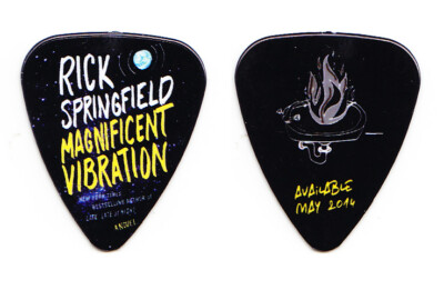 Rick Springfield Magnificent Vibration Flaming Sink Gitarrenpick - 2014 Tour