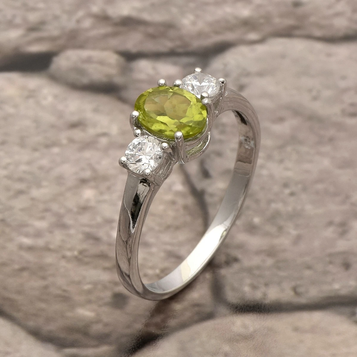 Peridot engagement deals ring