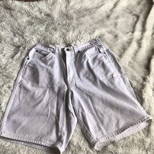 Vtg Chic white short mom Jean Shorts E15 Waist 30