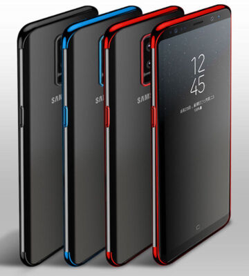 Premium Handyhülle Chrom Look Cover SchutzHülle Bumper TPU Soft Case für Samsung