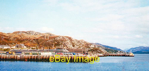 Photo 12x8 Kyle of Lochalsh: pier and station, 1992 View eastward, up Loch c1992