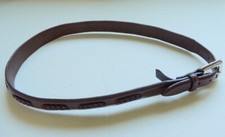 BRIGHTON Braided Brown Leather Belt Silver tone Buckle Model 90107 Men's Size 34