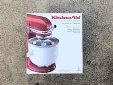 KitchenAid  2 qt Ice Cream Maker Attachment - White  KICAOWH  In Original Box
