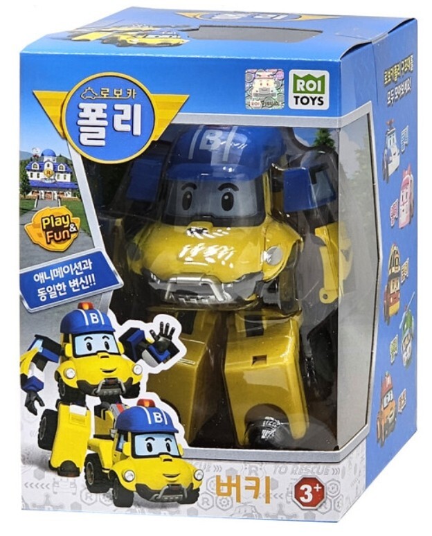 Robocar Poli BUCKY Robot Transformer Action Figure Brave Rescuer - Main Image