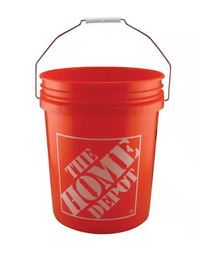 5 GALLON All Purpose Orange Homer Bucket eBay