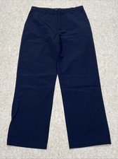 Ralph Lauren Womens Pants Size 8 Blue Nylon Cotton Hong Kong VINTAGE