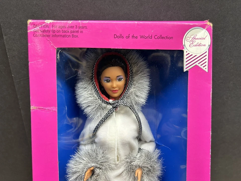 Vintage 1990 Mattel Eskimo Barbie Dolls Of World Collection Special Edition New - Image 2 of 4