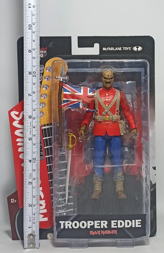 McFARLANE TOYS MUSIC MANIACS IRON MAIDEN TROOPER EDDIE 6" ACTION FIGURE SEALED - Picture 2 of 24