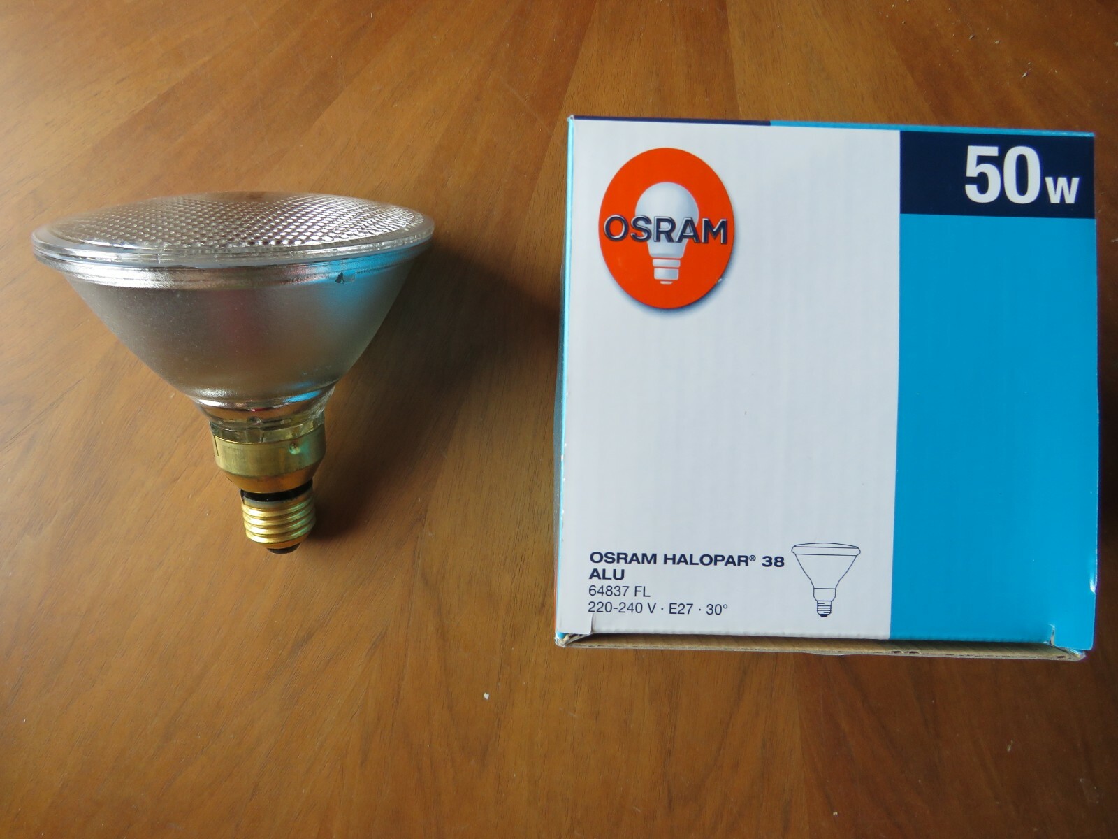 OSRAM Halopar 38 64838 Alu Reflektor 50w Flood 30º E27  