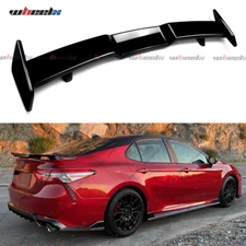 For 2018-2024 Toyota Camry JDM TRD Style Rear Trunk Spoiler Wing Lip Gloss Black