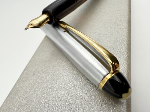 1950s MONTBLANC 242 STAINLESS CAP FOUNTAIN PEN M 14K - Picture 5 of 13